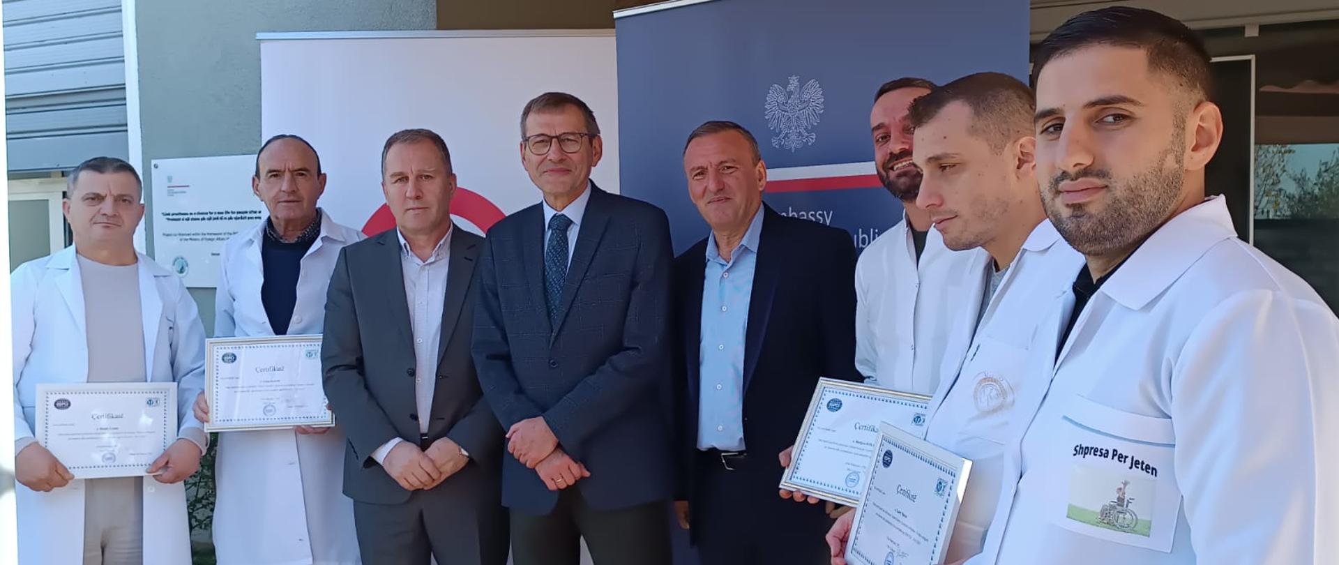 Szkolenie zawodowe dla techników protetyków w ramach projektu „Polskiej Pomocy” w Albanii .