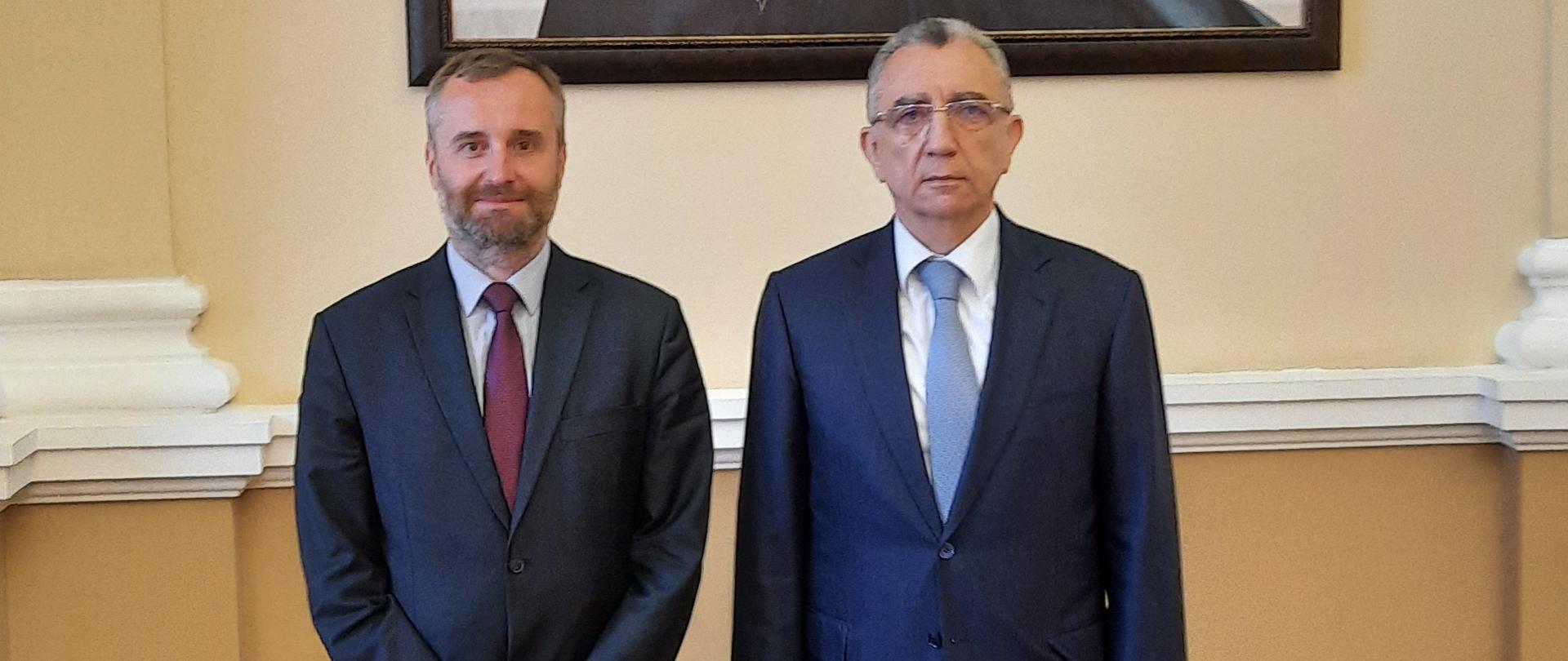 Spotkanie Ambasadora RP w Azerbejdżanie Rafała Poborskiego merem Baku Eldarem Azizovem