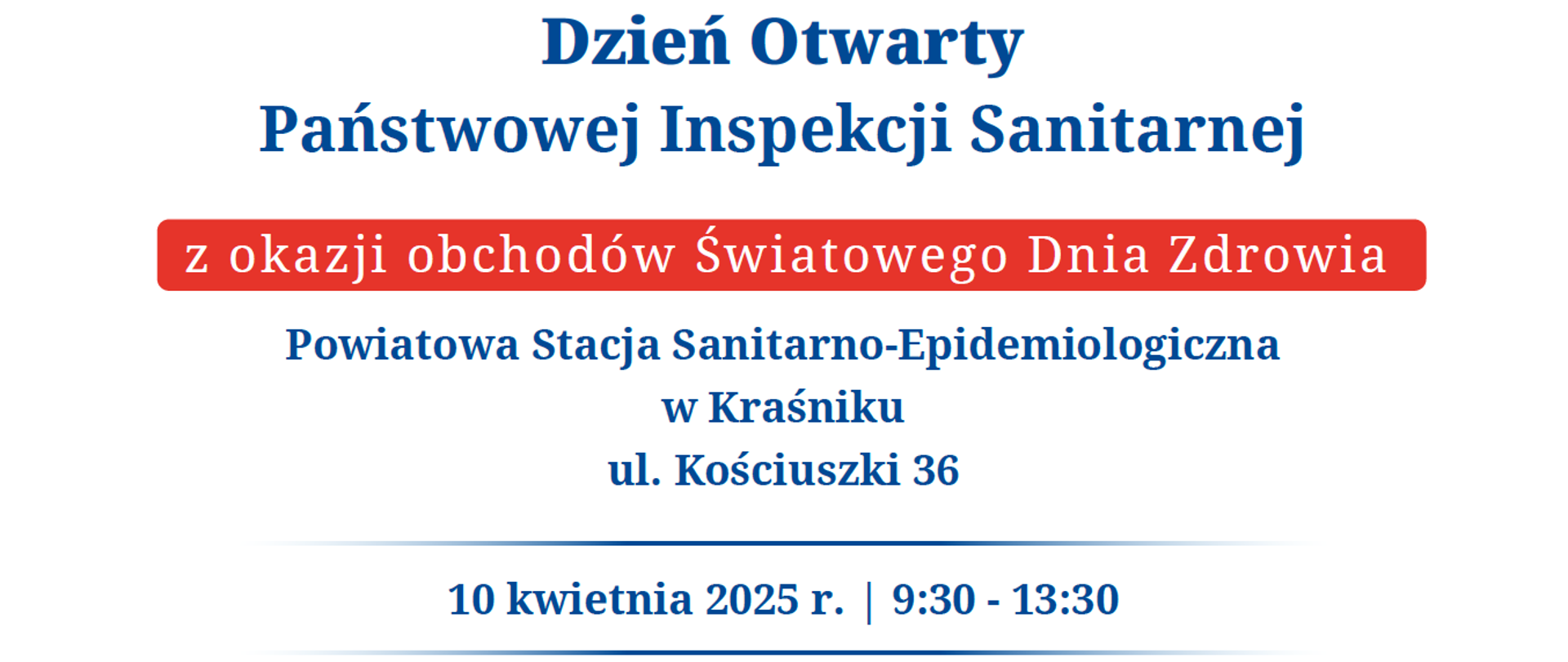 Dni Otwarte Inspekcji Sanitarnej 2025