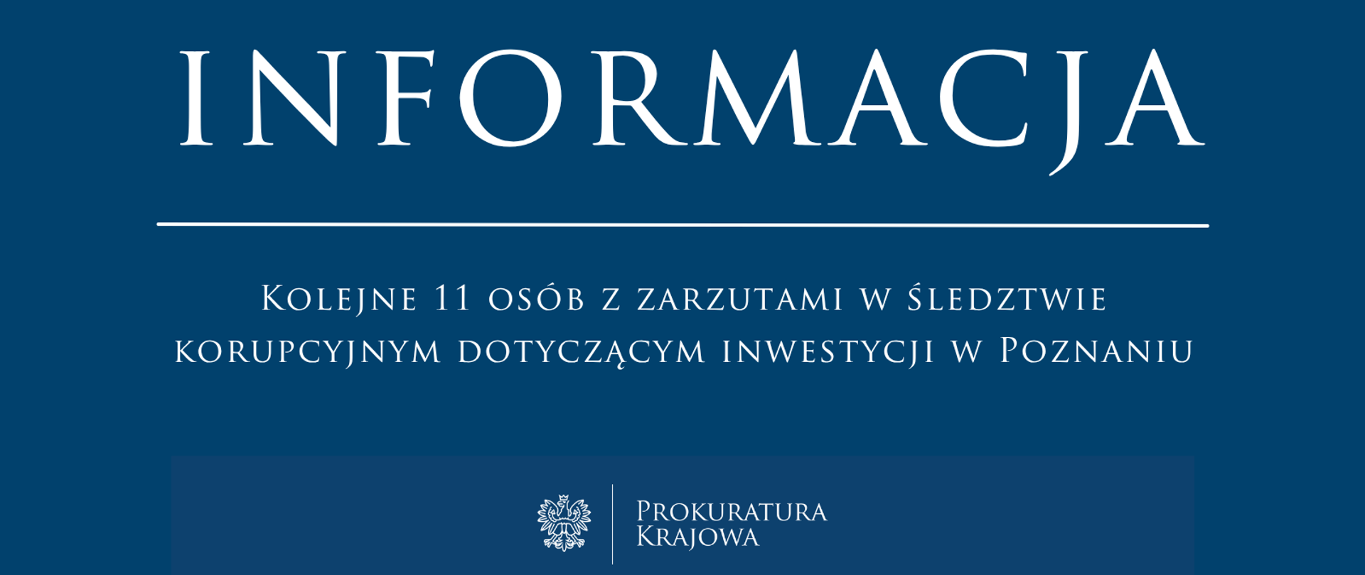 Kolejne 11 osób z zarzutami w śledztwie korupcyjnym dotyczącym inwestycji w Poznaniu