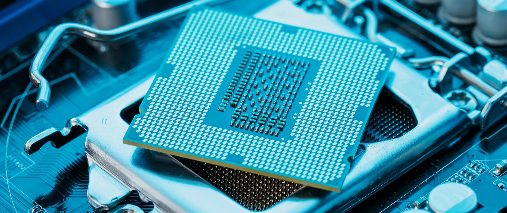 Półprzewodnik obrazujący nową inwestycje firmy Intel