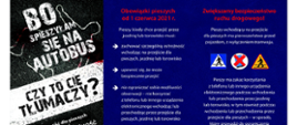 Ulotka informacyjna Krajowej Rady Bezpieczeństwa Ruchu Drogowego - Czy to cię tłumaczy?