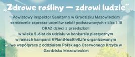 PLAKAT ZDROWE ROŚLINY ZDROWI LUDZIE
