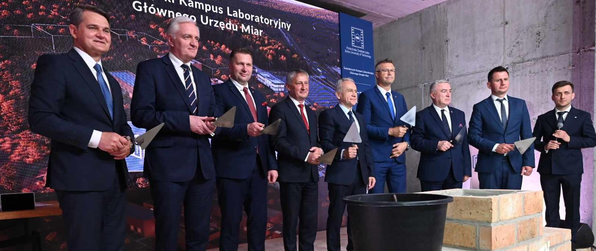 Wmurowanie aktu erekcyjnego pod budowę Kampusu Laboratoryjnego Głównego Urzędu Miar