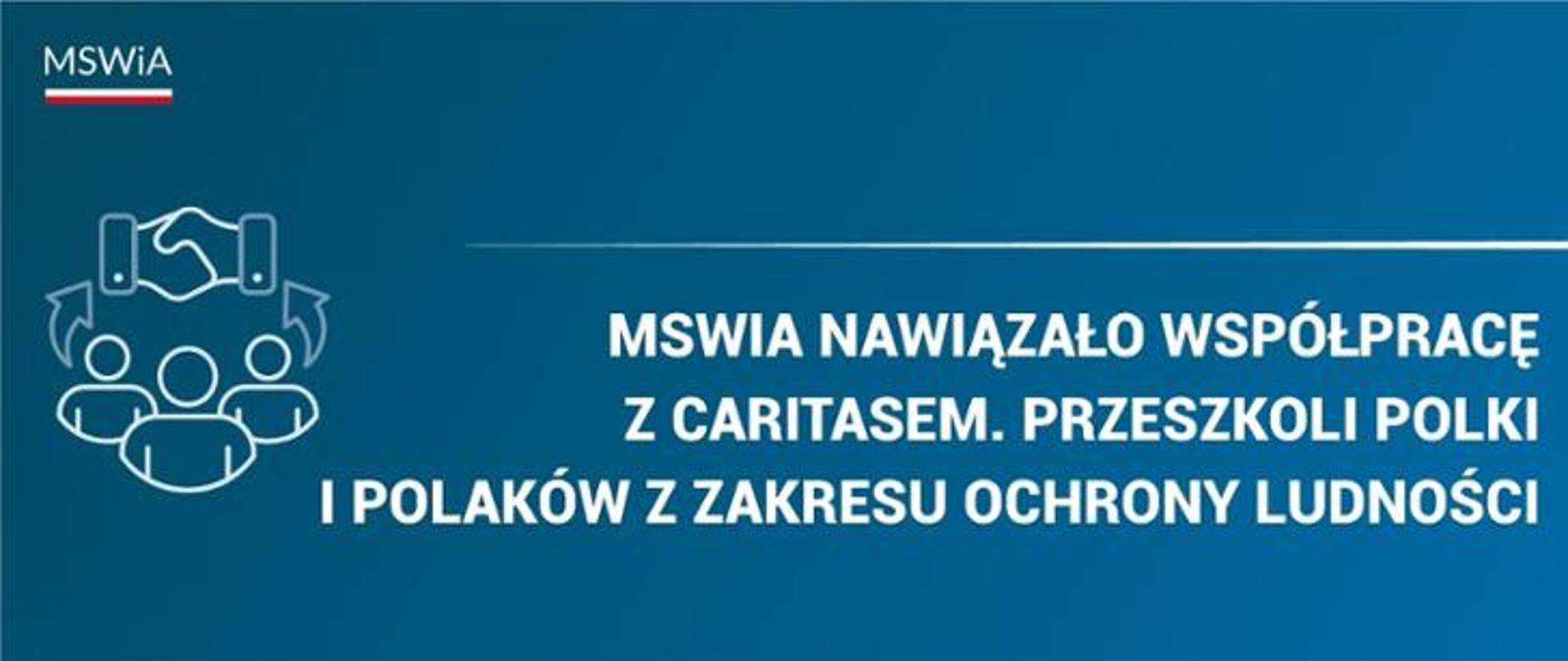 MSWiA nawiązało współpracę z Caritasem