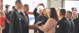 Uroczystość wręczenia promes dla Młodzieżowych Drużyn Pożarniczych