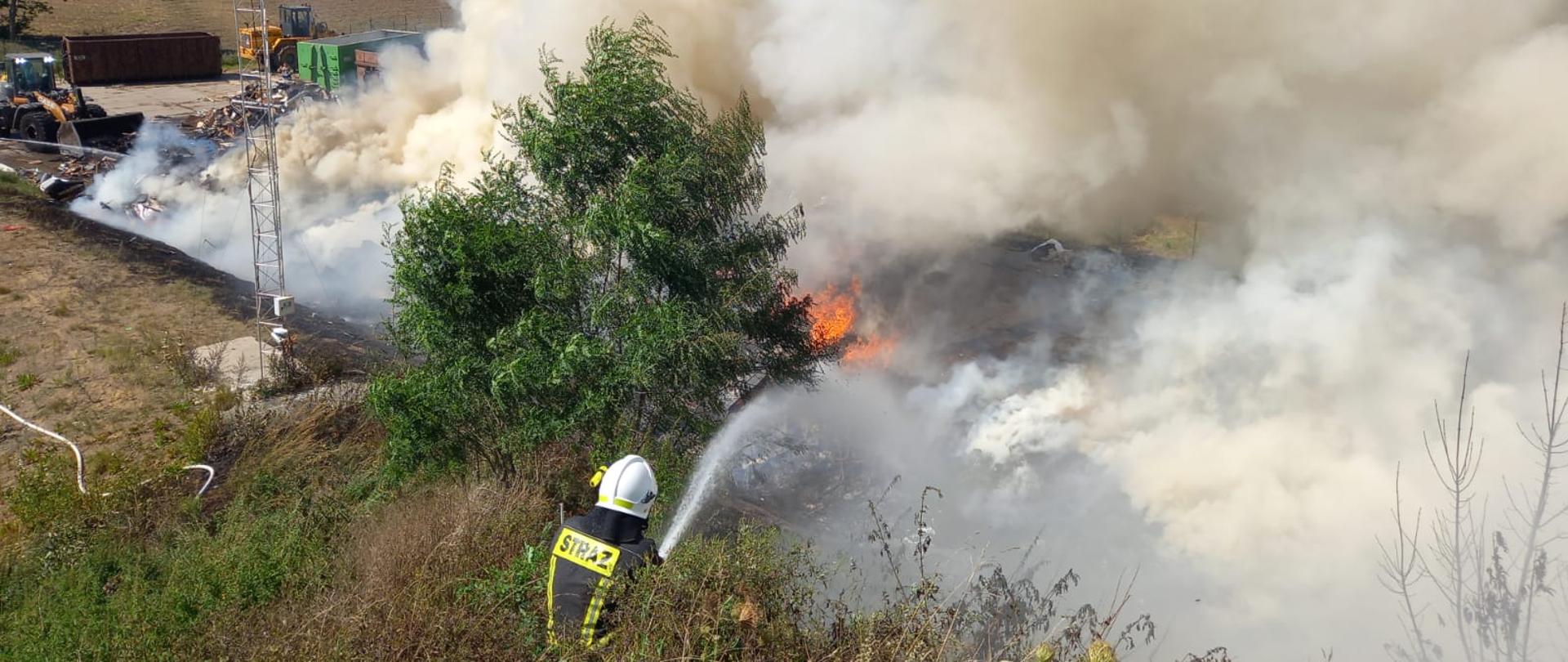 Pożar odpadów Wardyń Górny