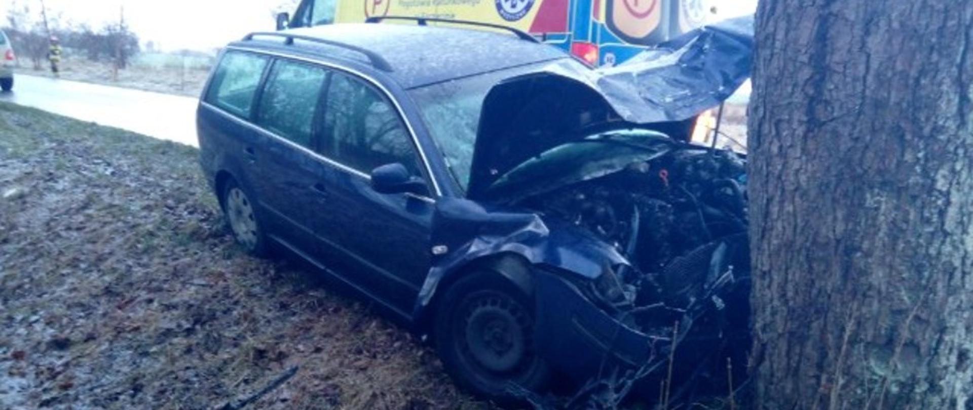 Wypadek drogowy - Kosierzewo gmina Malechowo 