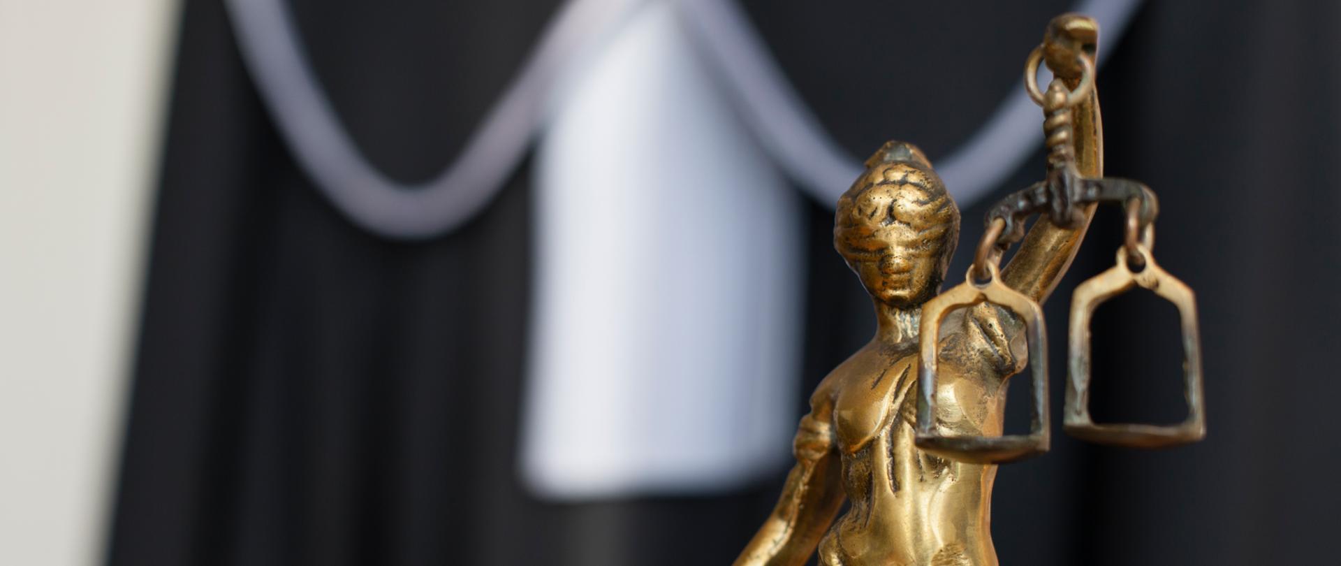 Temida na tle togi Radcy PGRP