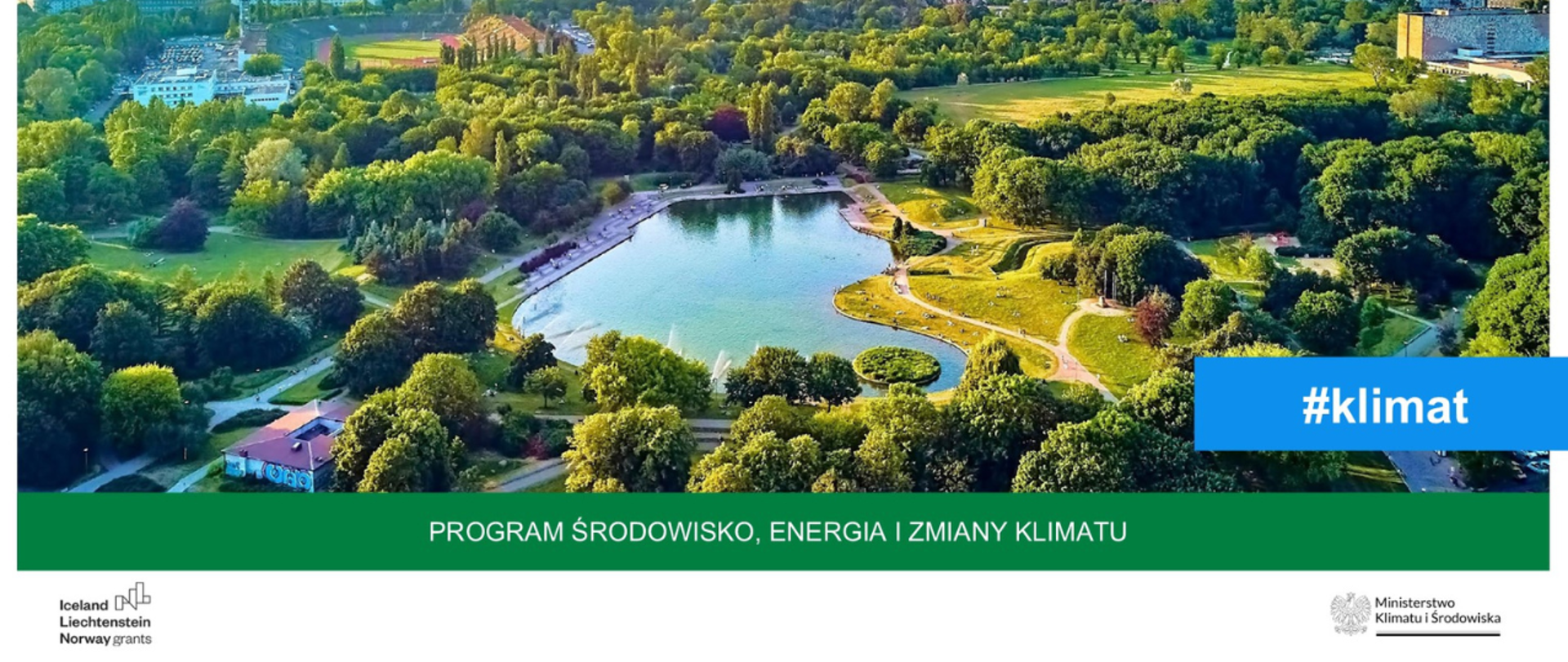 Widok z lotu ptaka Pól Mokotowskich w Warszawie