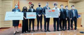 15/10/2021, Hanoi; Ceremonia przekazania Wietnamowi drugiej partii szczepionek oraz prezentacja darowizn od polskiego biznesu; Fot. Małgorzata Rólka-Nowakowska, Ambasada RP w Hanoi