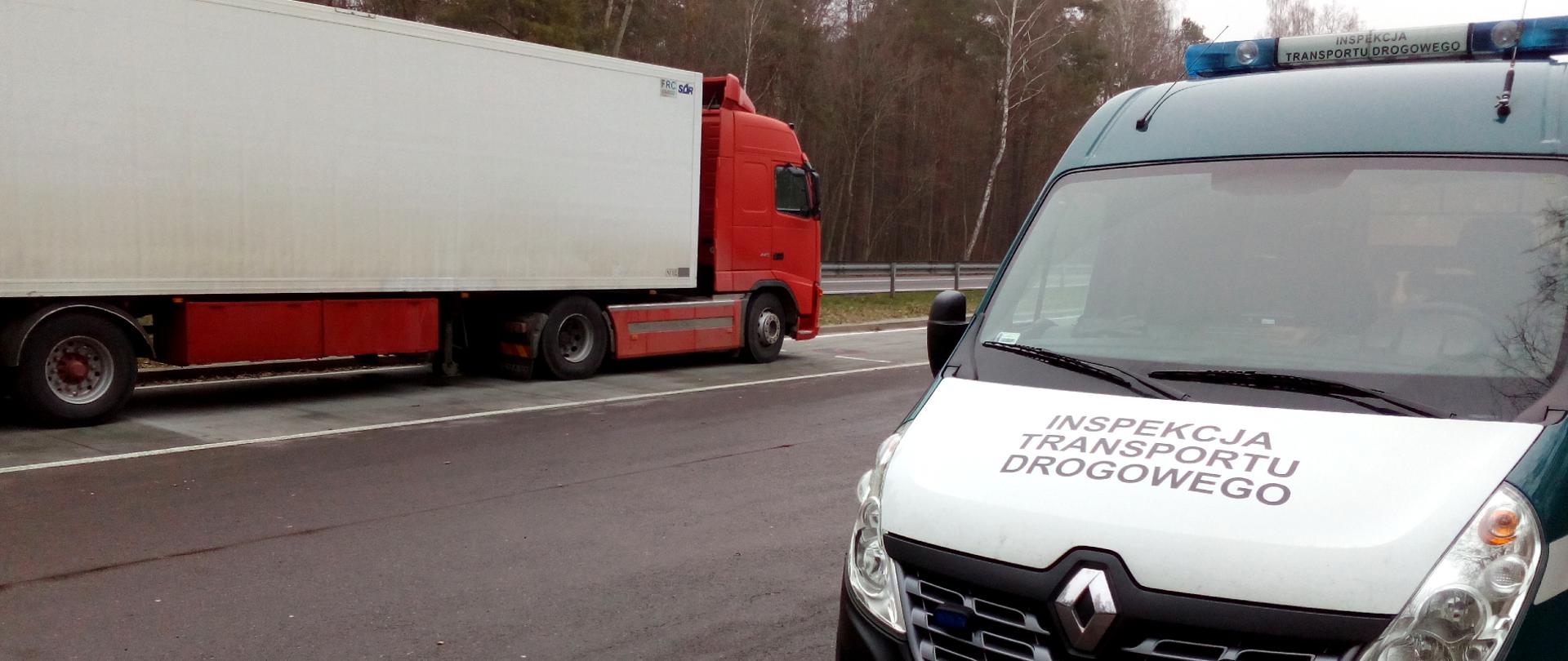 Inspektorzy z WITD w Lublinie na DK19 sprawdzali stanu techniczny pojazdów. W jednym z przypadków zatrzymano dwa dowody rejestracyjne i zabroniono dalszej jazdy do czasu wykonania naprawy.