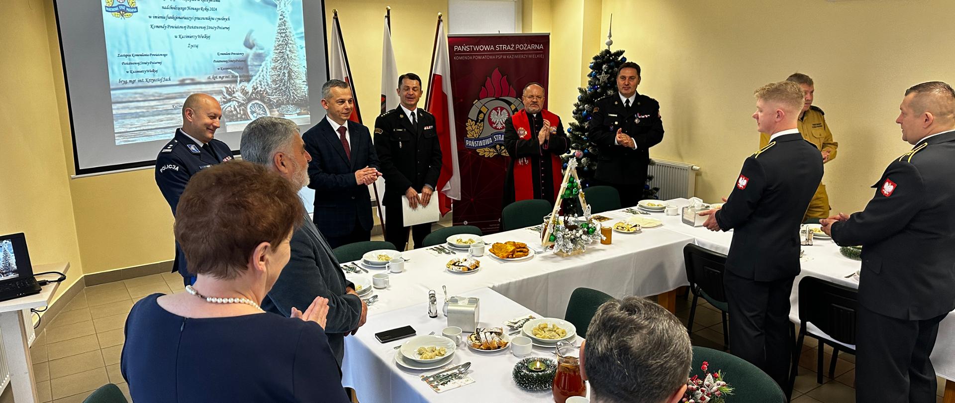 Spotkanie Wigilijne kazimierskich strażaków – powiat kazimierski