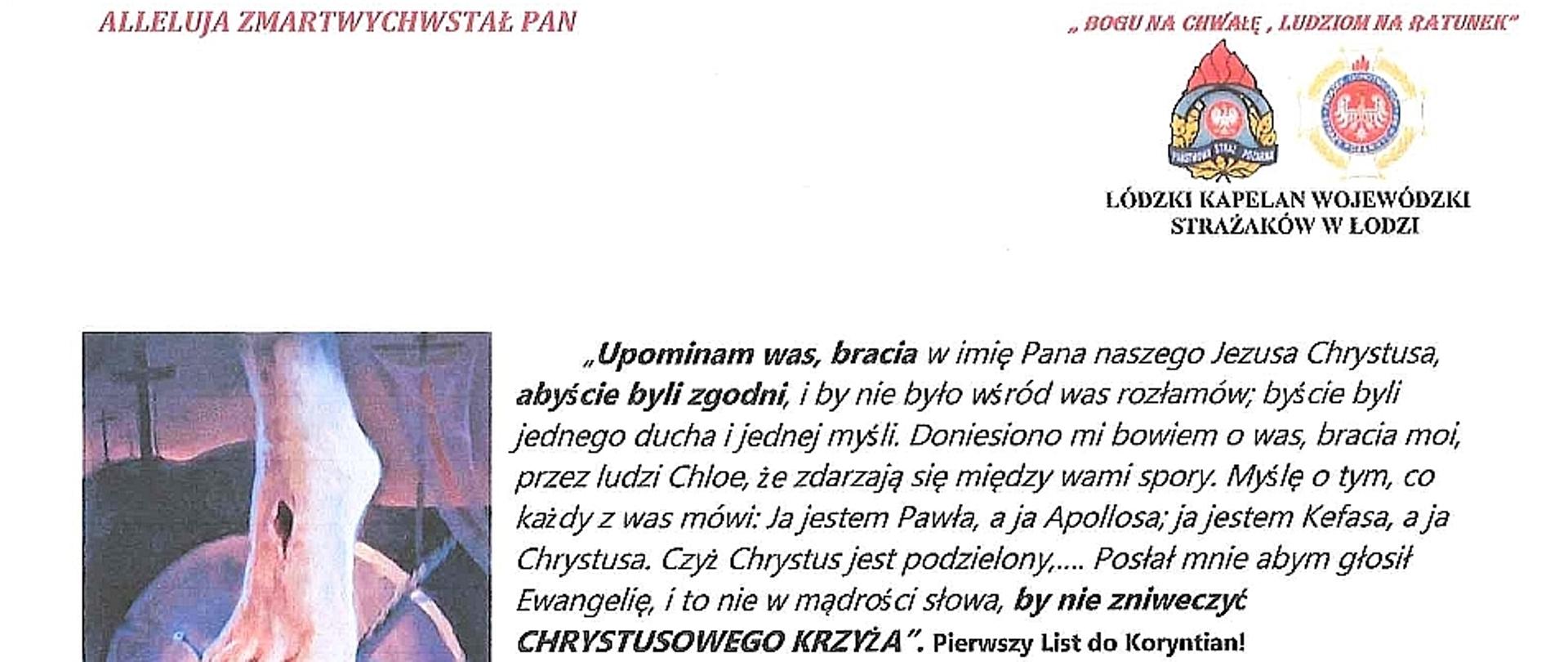 Życzenia Wielkanocne Wojewódzkiego Kapelana Strażaków