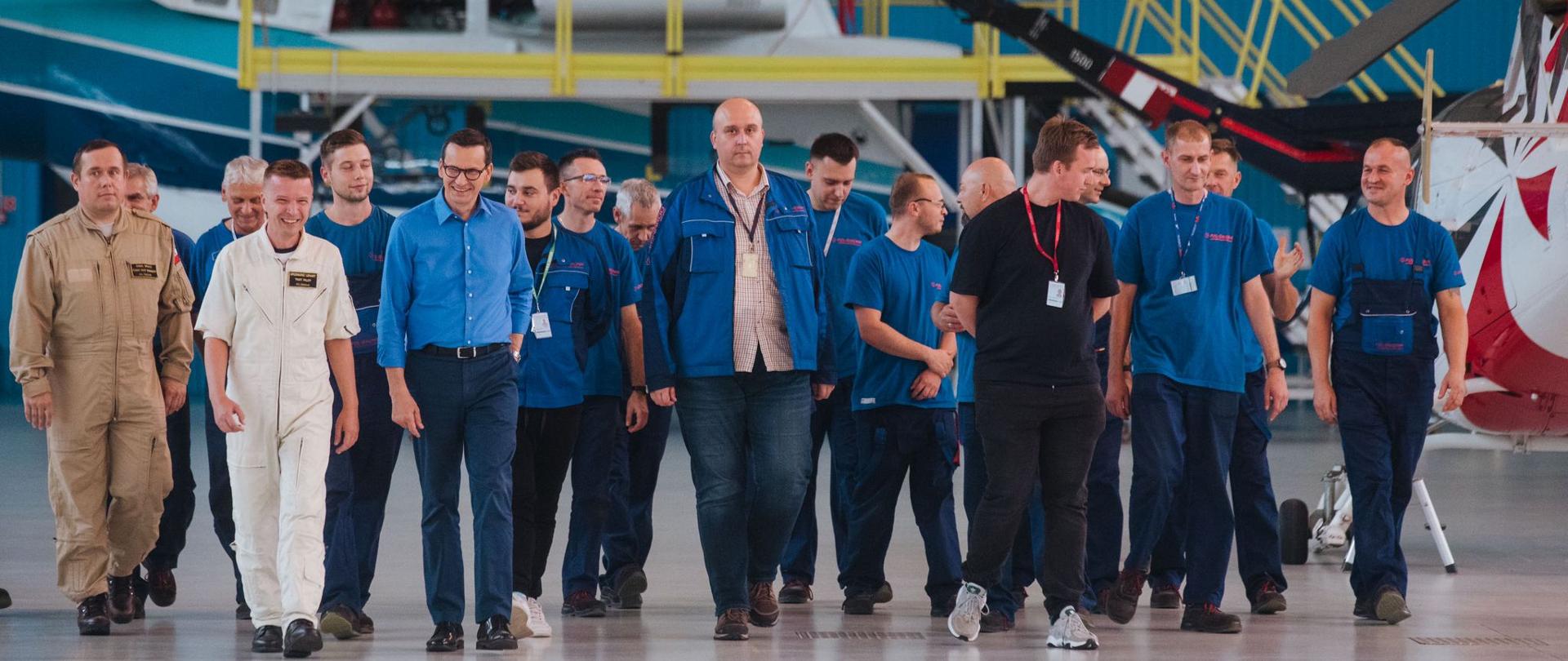 Premier Mateusz Morawiecki w PZL-Świdnik.