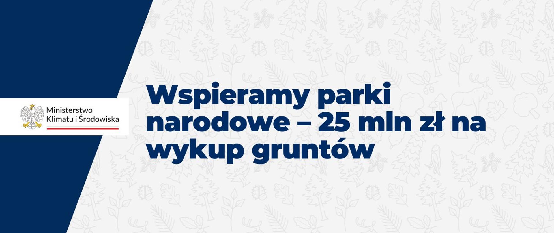 Wspieramy parki narodowe – 25 mln zł na wykup gruntów 