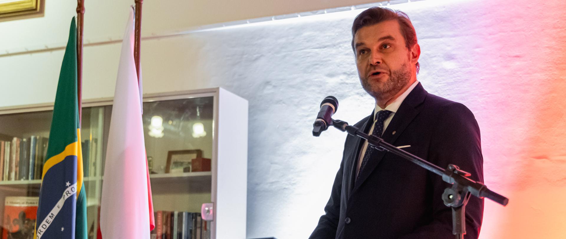 Nowy Konsul RP w Kurytybie, Wojciech Baczyński, przemówienie w czasie przyjęcia powitalnego w Tow. im. T. Kościuszki 