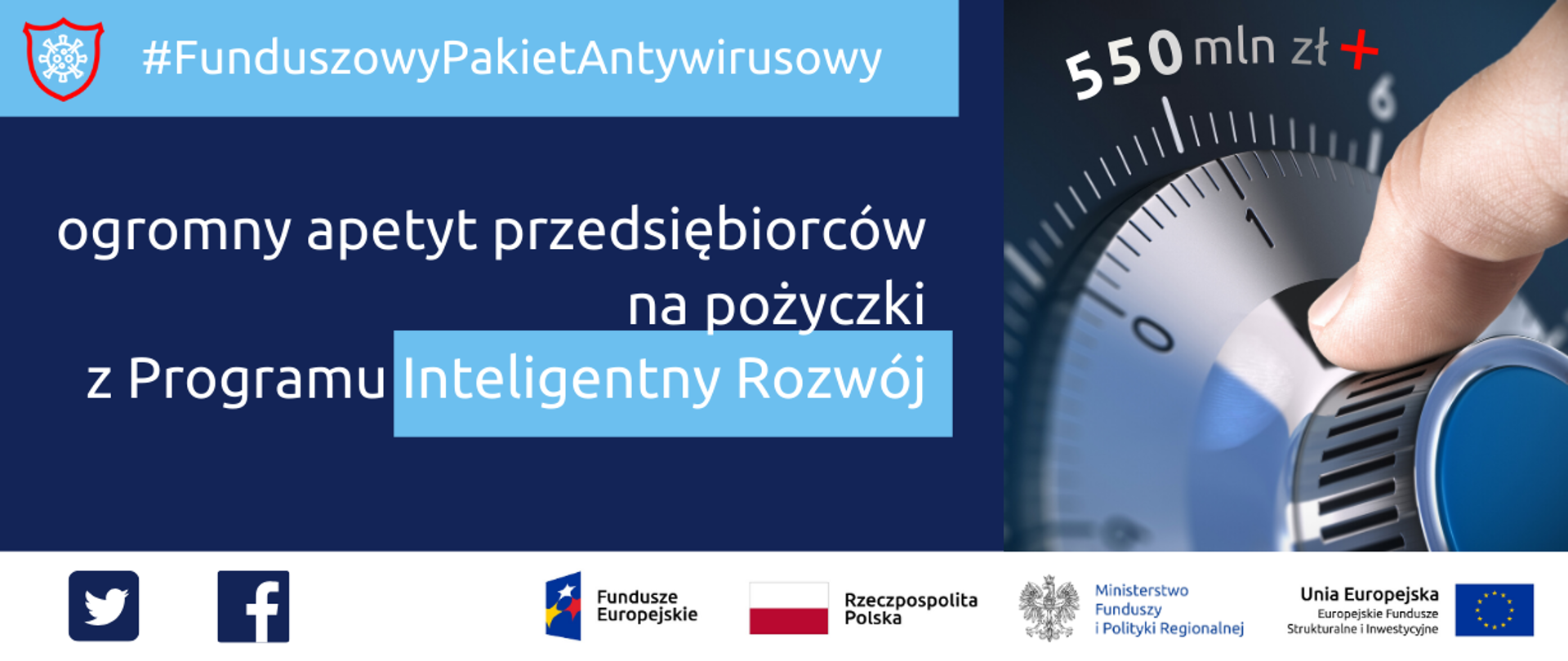 infografika przedstawia informację o projekcie i zdjęcie wyskalowanego pokrętła