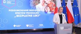 Minister Sójka na konferencji dot. programu bezpłatne leki 