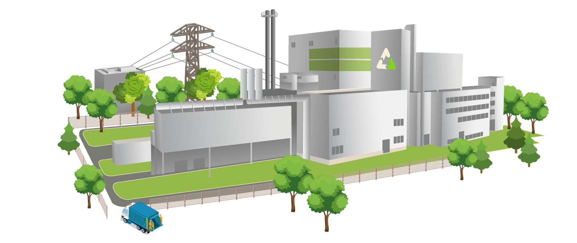 grafika ilustracyjna, spalania śmieci