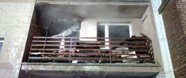 spalony balkon