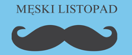 Blue Mustache Movember Poster