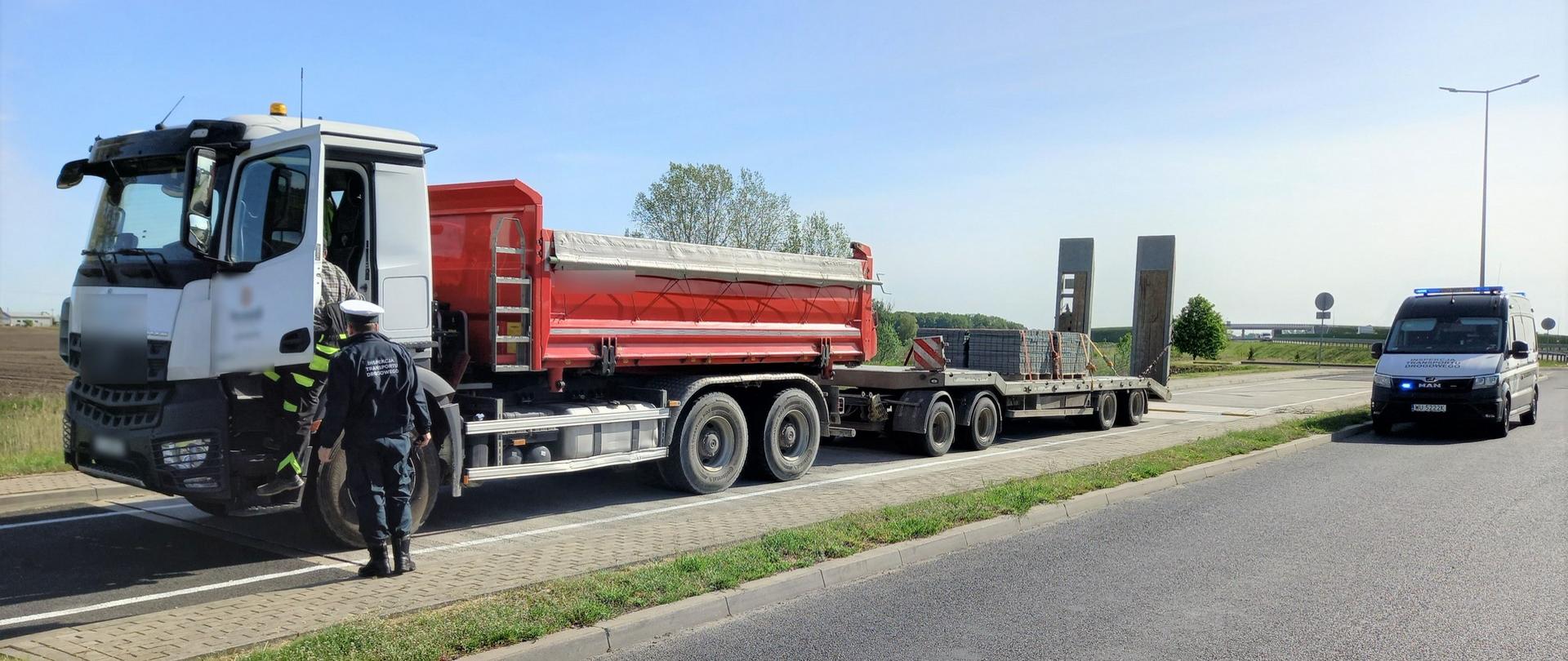 W wyniku przeprowadzonych czynności stwierdzono, że rzeczywista masa całkowita zestawu wynosiła 45,75 t i przekroczyła dopuszczalną masę całkowitą o 5,75 t