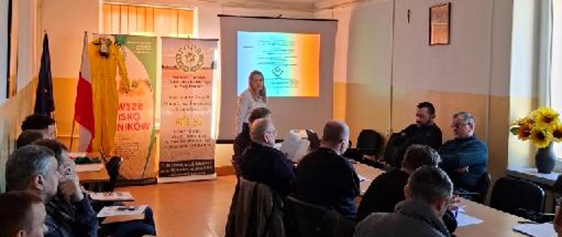 Wystąpienie Pani Kierownik OT w Siemiatyczach