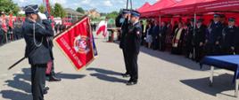 Uroczystość z okazji Powiatowych Obchodów Dnia Strażaka, połączona ze 100-leciem jednostki Ochotniczej Straży Pożarnej w Kuleszach Kościelnych. W dalszej części ceremonii odbyło się wręczenie nowego sztandaru dla jednostki Ochotniczej Straży Pożarnej w Kuleszach Kościelnych z okazji 100- lecia jednostki.