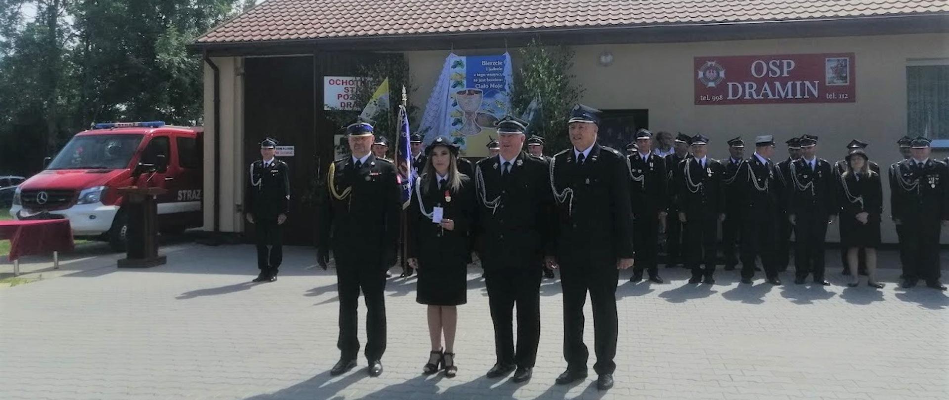Uroczystość 90-lecia Ochotniczej Straży Pożarnej w Draminie (powiat płoński) połączona z gminnymi obchodami Dnia Strażaka