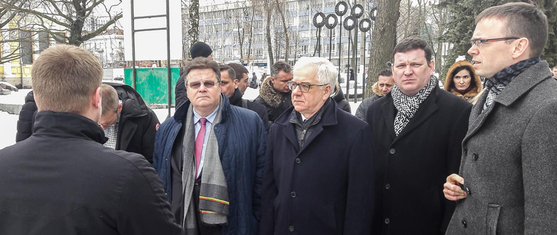 Minister Jacek Czaputowicz z wizytą na Ukrainie