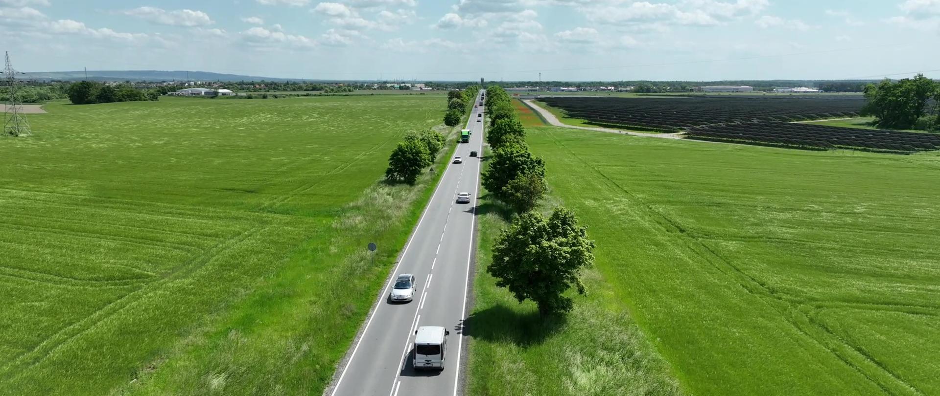 Fragment DK45 na odcinku Krapkowice - Rogów Opolski