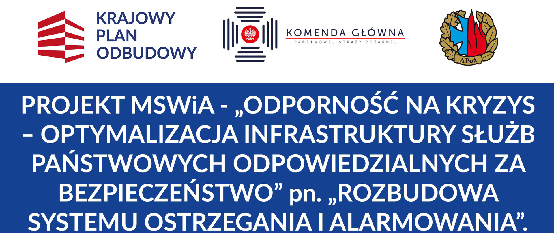 Rozbudowa systemu ostrzegania i alarmowania