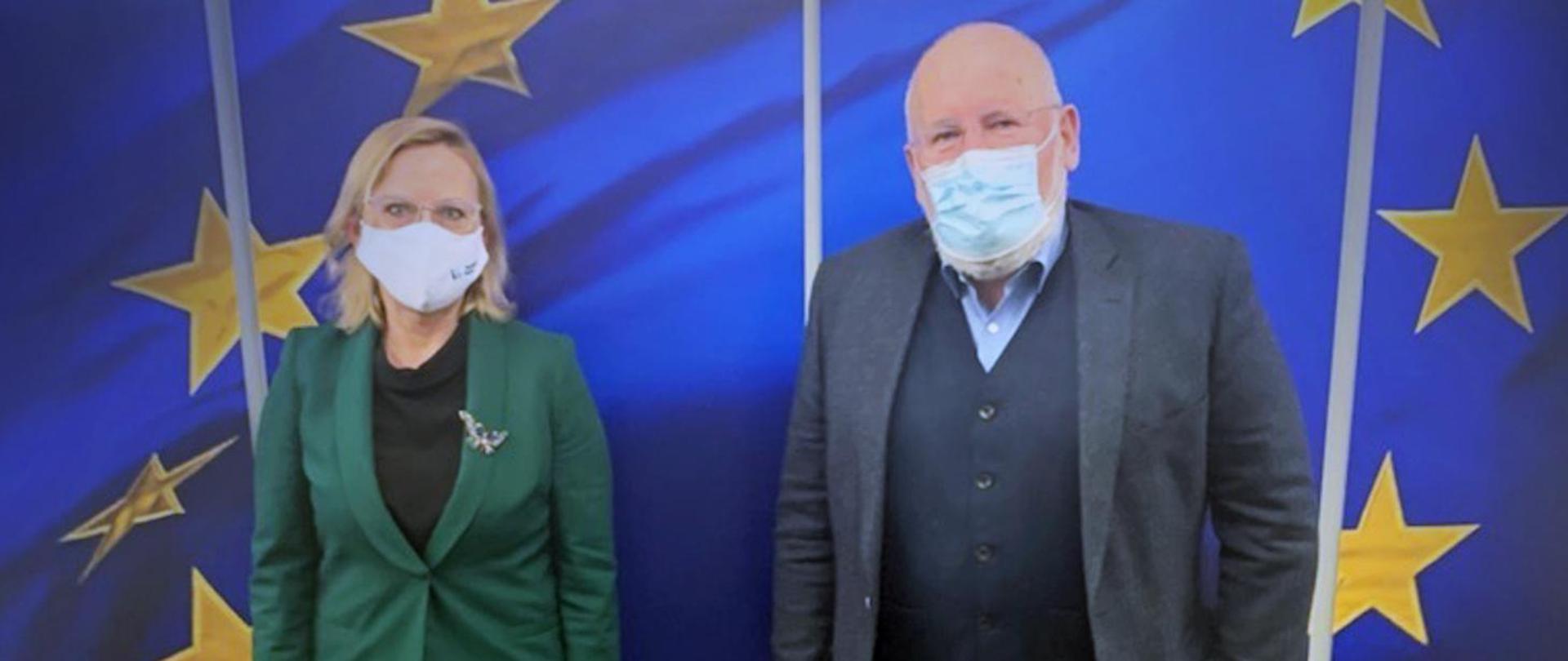 Meeting of Minister Anna Moskwa with the Vice-President of the European Commission, Frans Timmermans