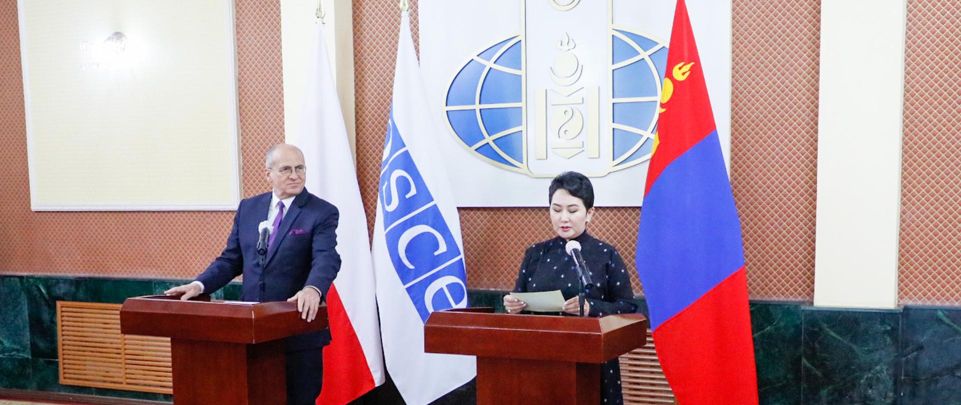 Przewodniczący OBWE minister Zbigniew Rau podsumował wizytę w Mongolii