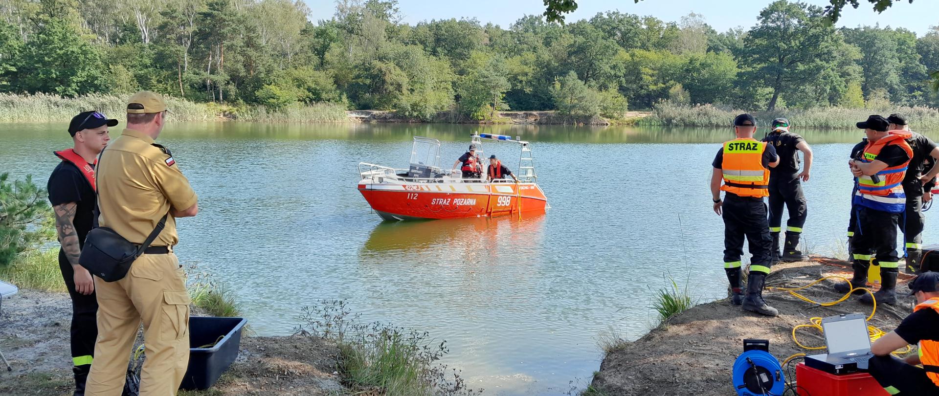 Ćwiczenia z zakresu ratownictwa wodno-nurkowego dla SGRW-N "Opole". 