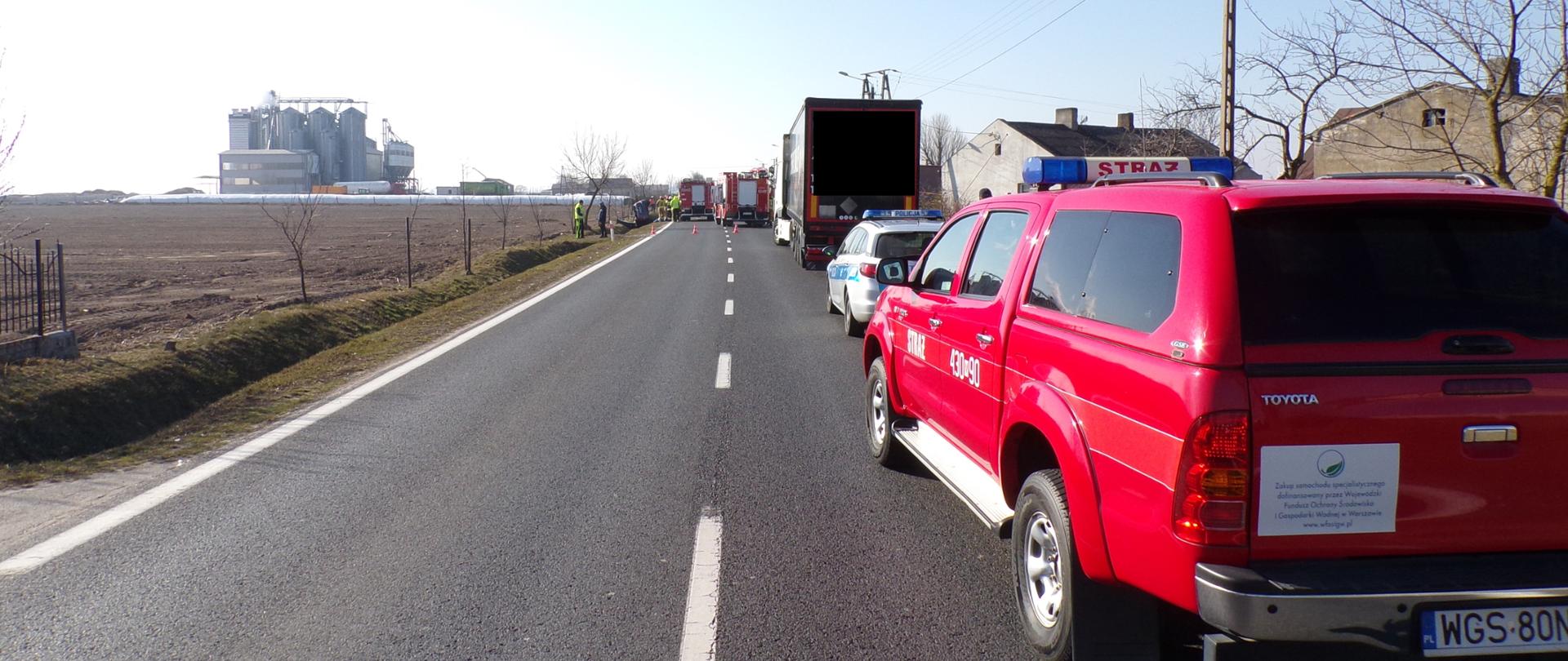 Zdarzenie drogowe na drodze krajowe nr 60. 