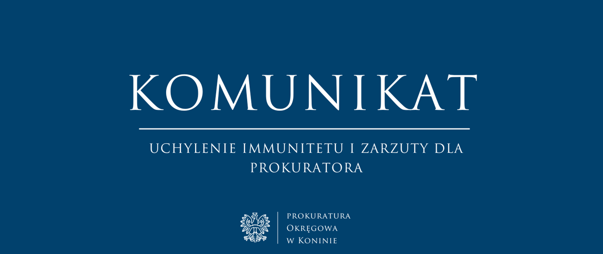 UCHYLENIE IMMUNITETU I ZARZUTY DLA PROKURATORA 