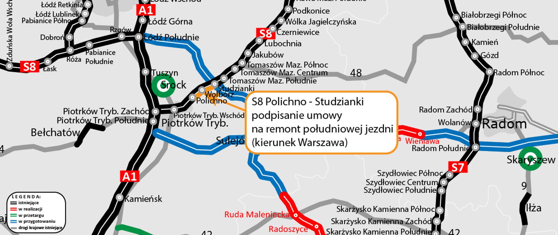 mapa z lokalizacją inwestycji