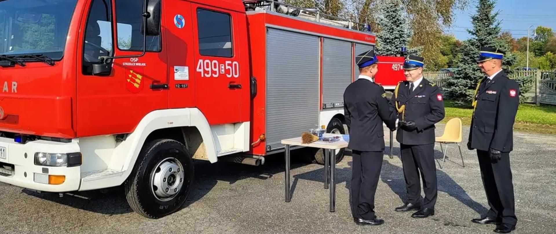 Uroczyste przekazanie pojazdu ratowniczo-gaśniczego