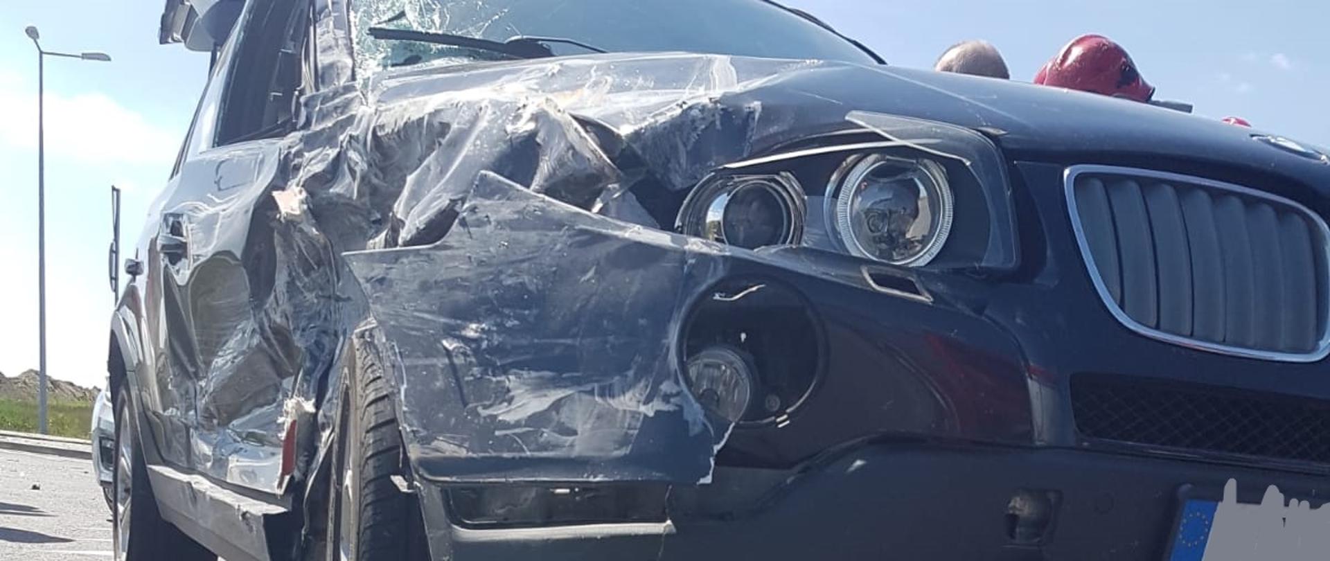 Pojazd uczestniczący w kolizji BMW