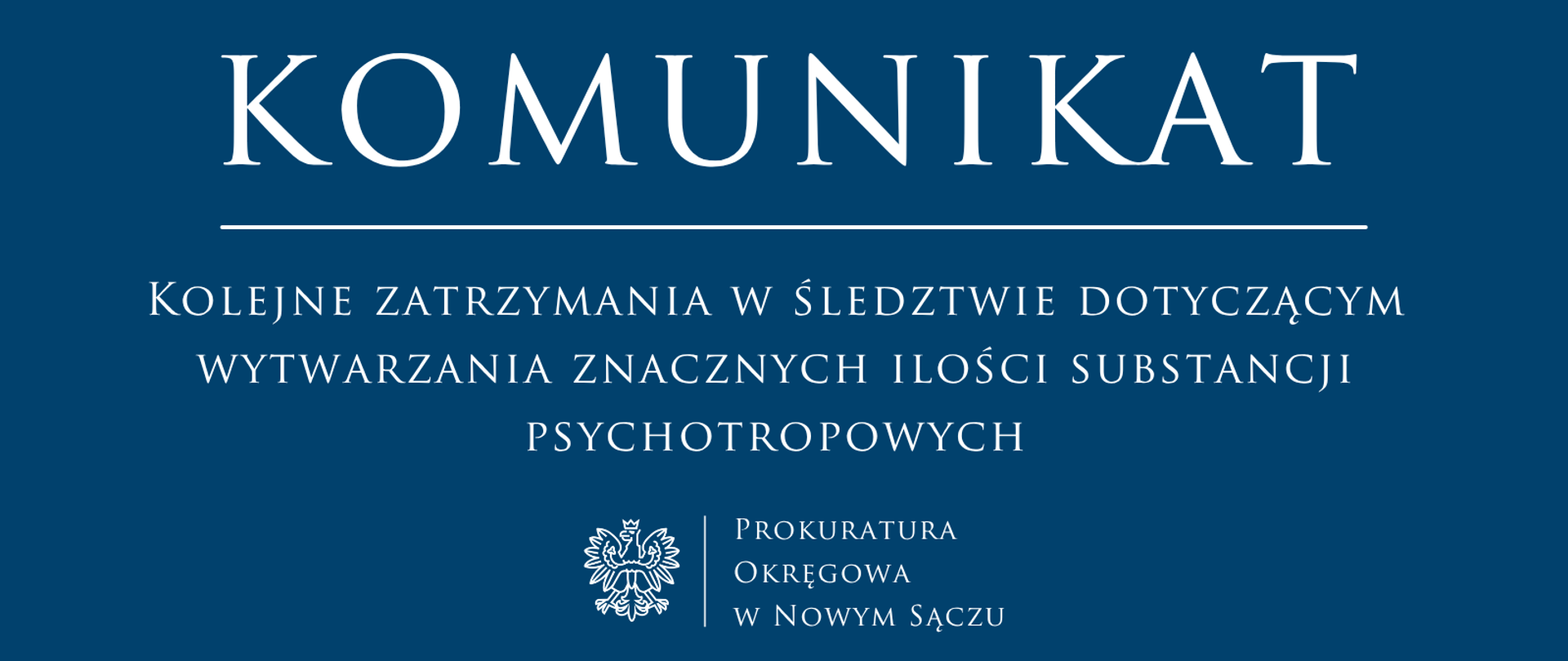 Kolejne zatrzymania w śledztwie dotyczącym wytwarzania znacznych ilości substancji psychotropowych