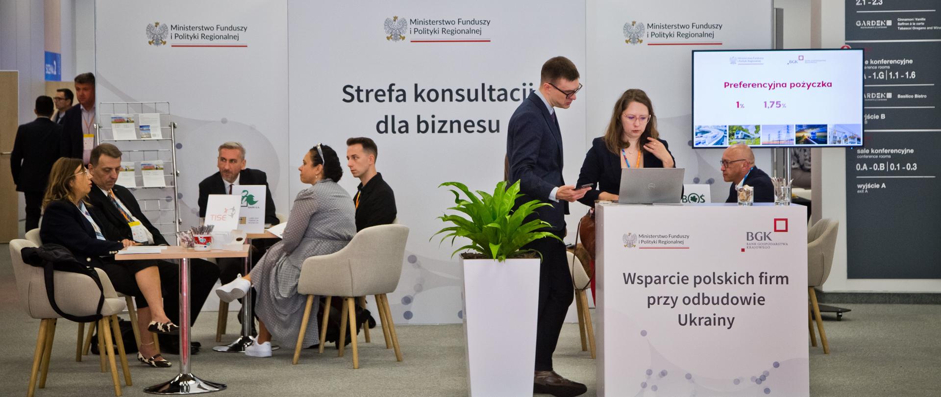 Strefa konsultacji dla biznesu podczas kongresu Common Future