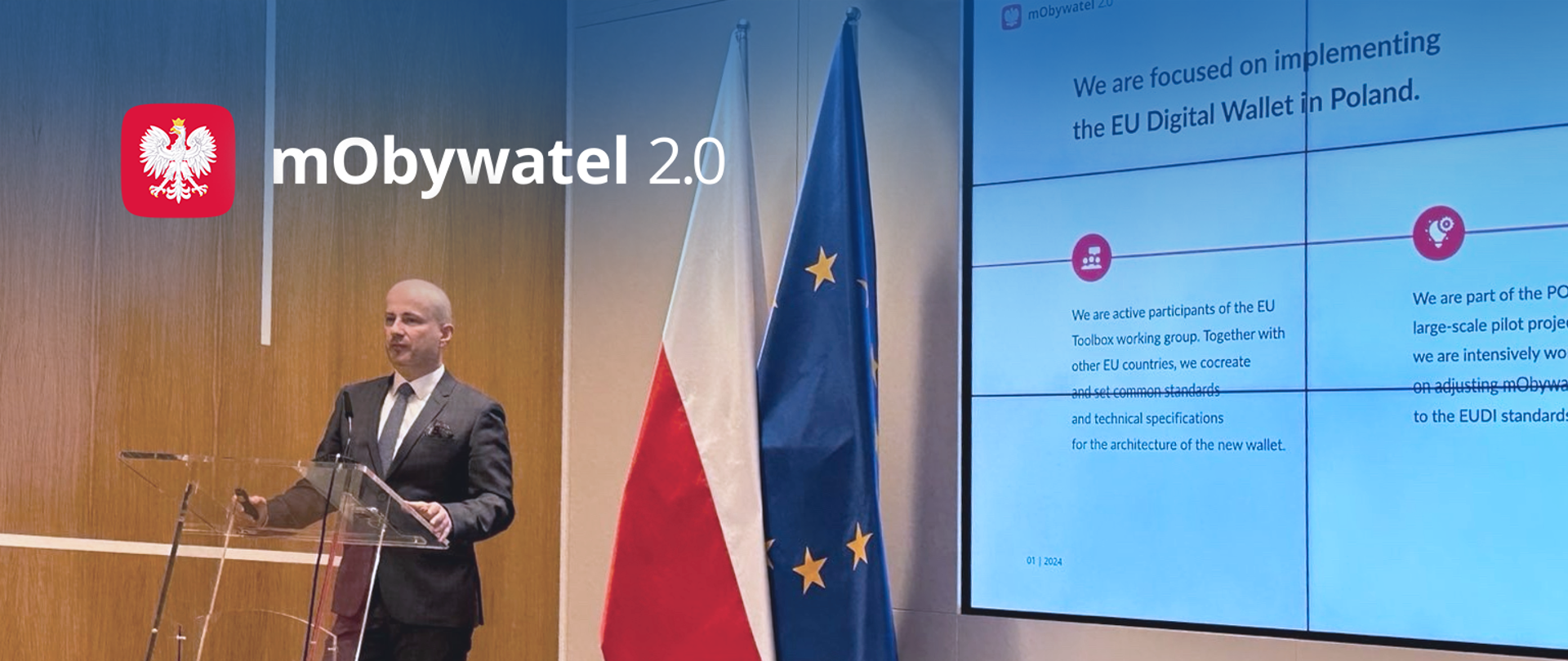 Radosław Maćkiewicz podczas spotkania w Brukseli.