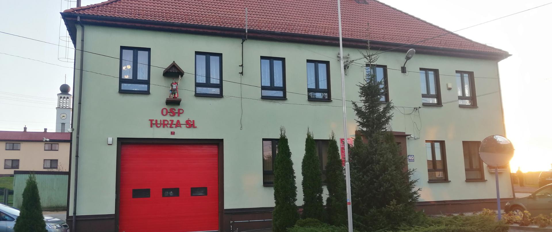 Zdjęcie prezentuje budynek jednostki OSP Turza Śląska