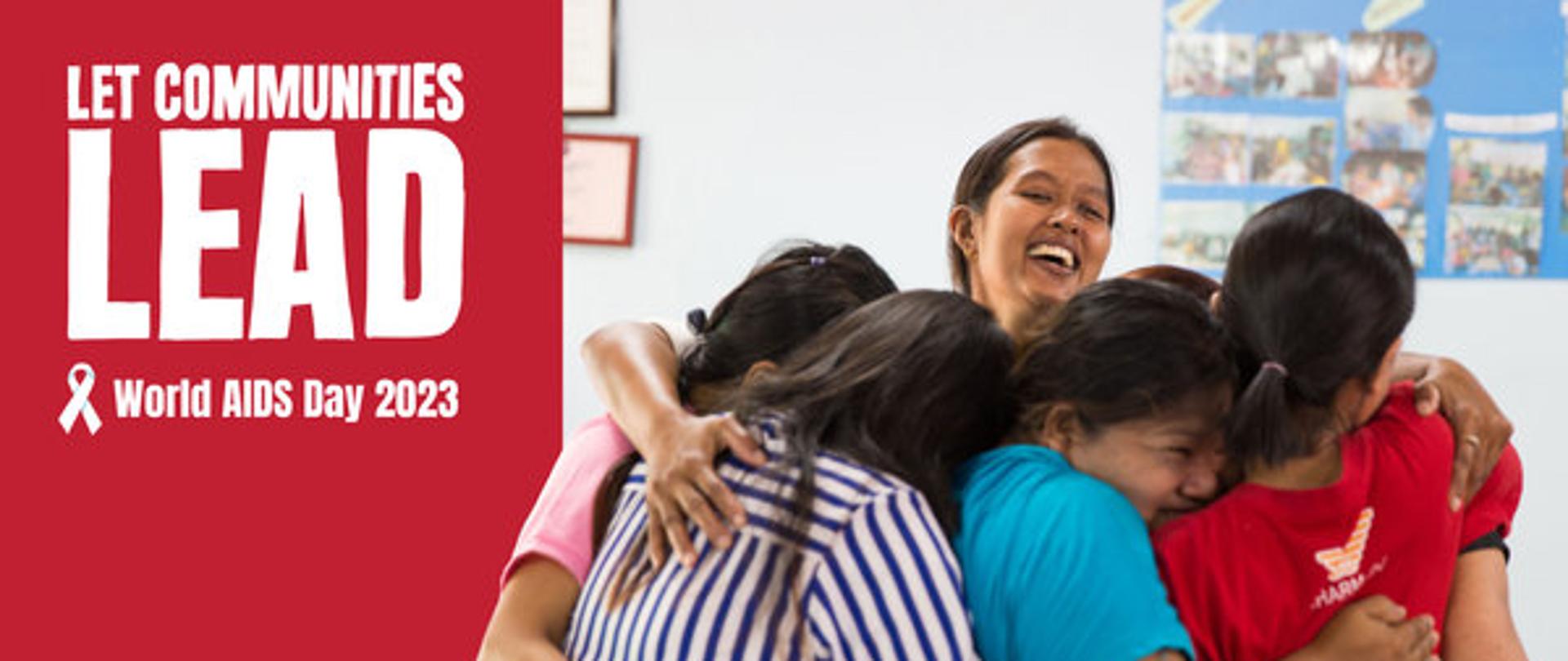 Lets communities lead - World AIDS Day 2023 - grafika 