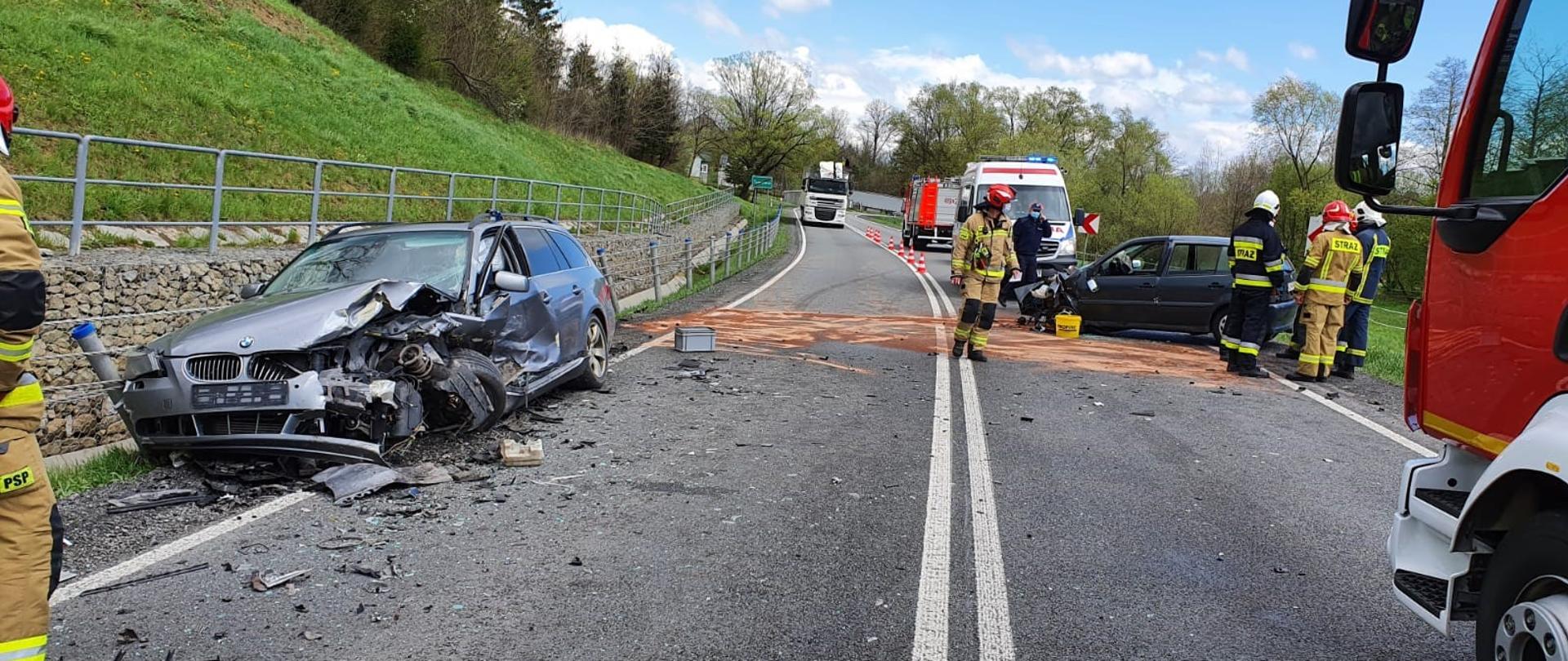 Zdarzenie drogowe DK 75 