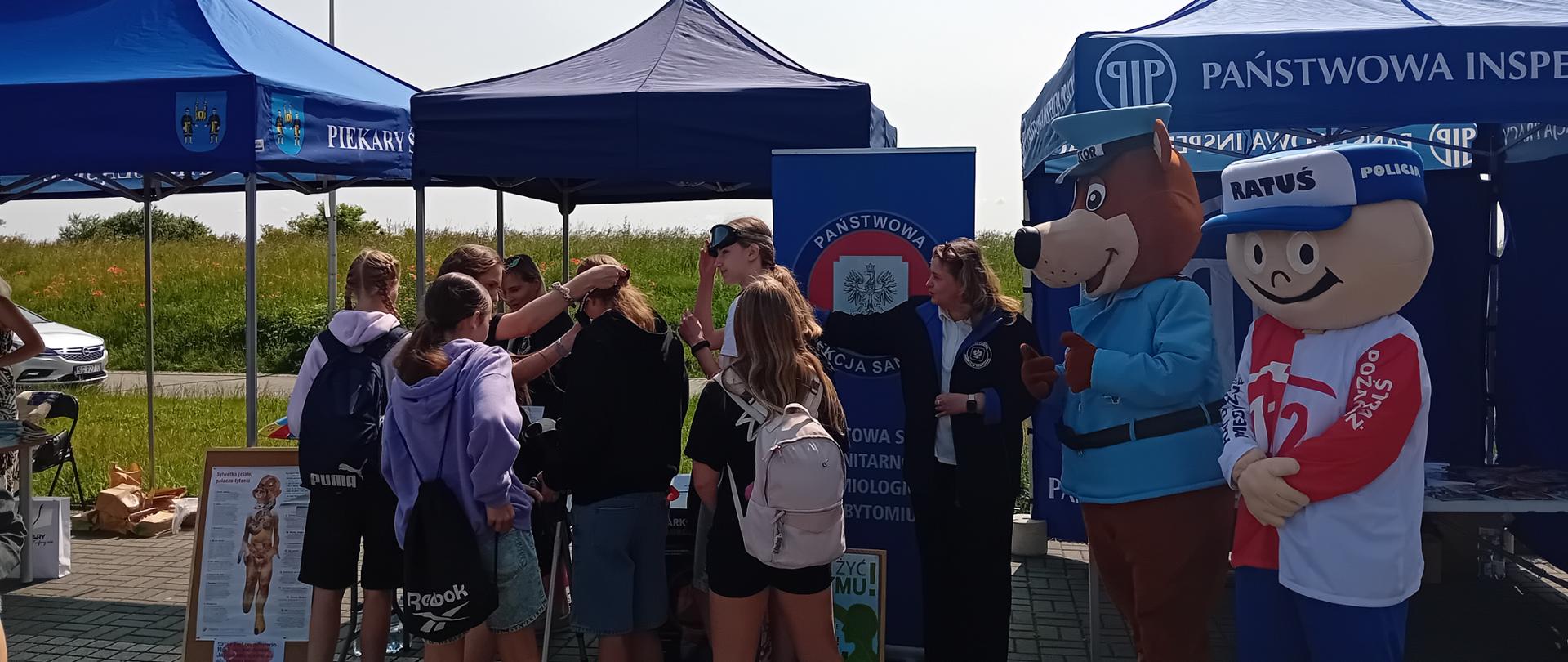 Finał XXXV edycji Wojewódzkiego Konkursu „Policjant Ruchu Drogowego” połączony z „Piknikiem Bezpieczeństwa” na terenie Kopca Wyzwolenia w Piekarach Śląskich