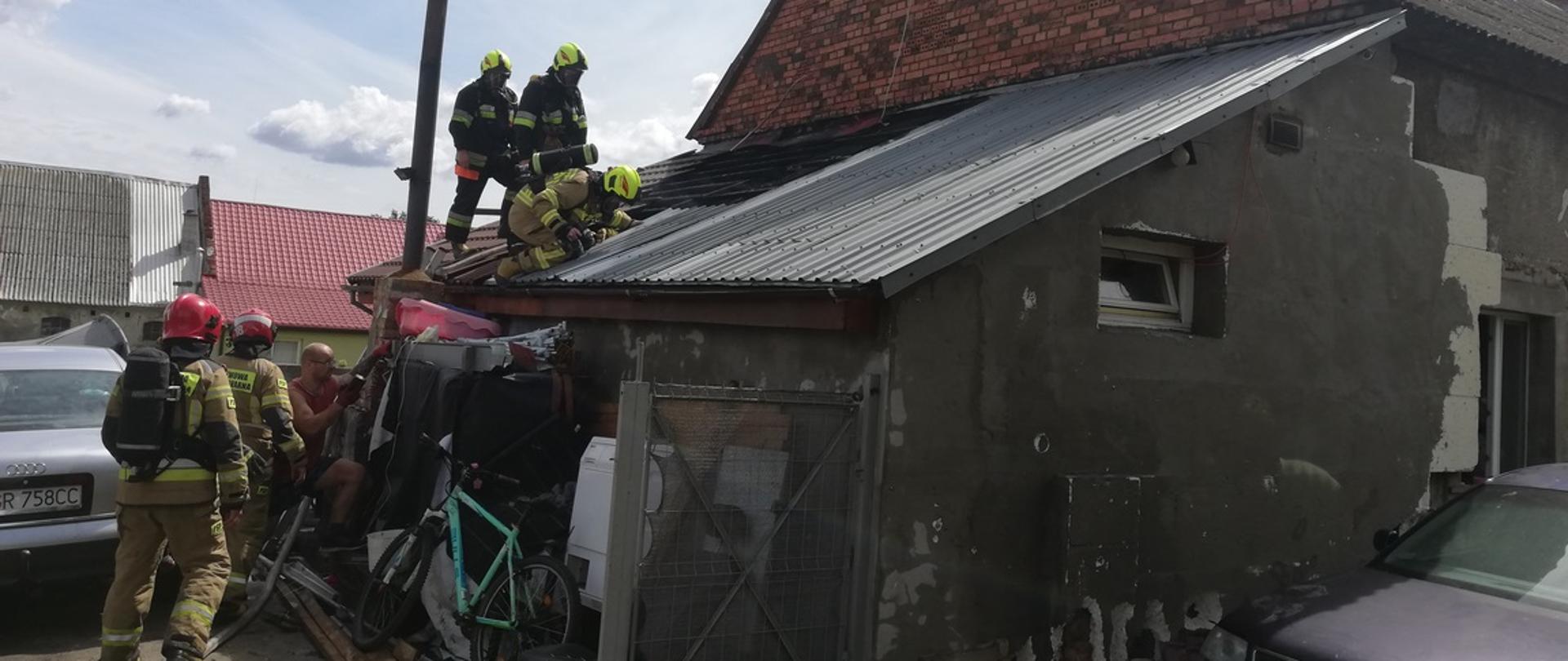 Pożar kotłowni w Chróścinie
