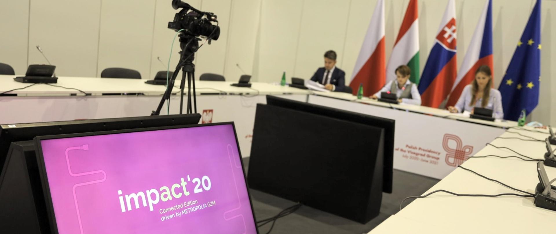 Spotkanie wicepremier Jadwigi Emilewicz z przedstawicielami państw Grupy Wyszehradzkiej.